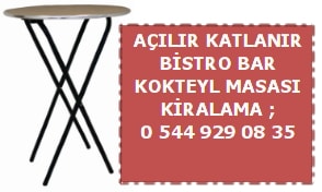 Kocaeli açılır katlanır bar bistro masası kiralama