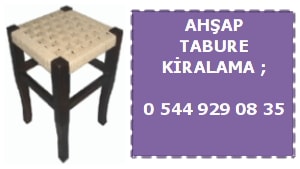 Kocaeli ahşap hasır tabure kiralama