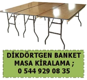 Kocaeli dikdörtgen banket masa kiralama